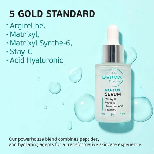 No-Tox face serums for anti aging | wrinkle reduction anti aging serum | Supports natural repair & Crafted to ignite a boost in collagen synthesis