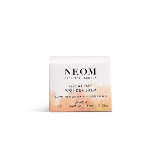 Neom- Great Day Wonder Balm 12g | Skin Soothing Moisture for Skin & Lips | Wild Mint & Mandarin | Almond Oil & Shea Butter | 100% Natural