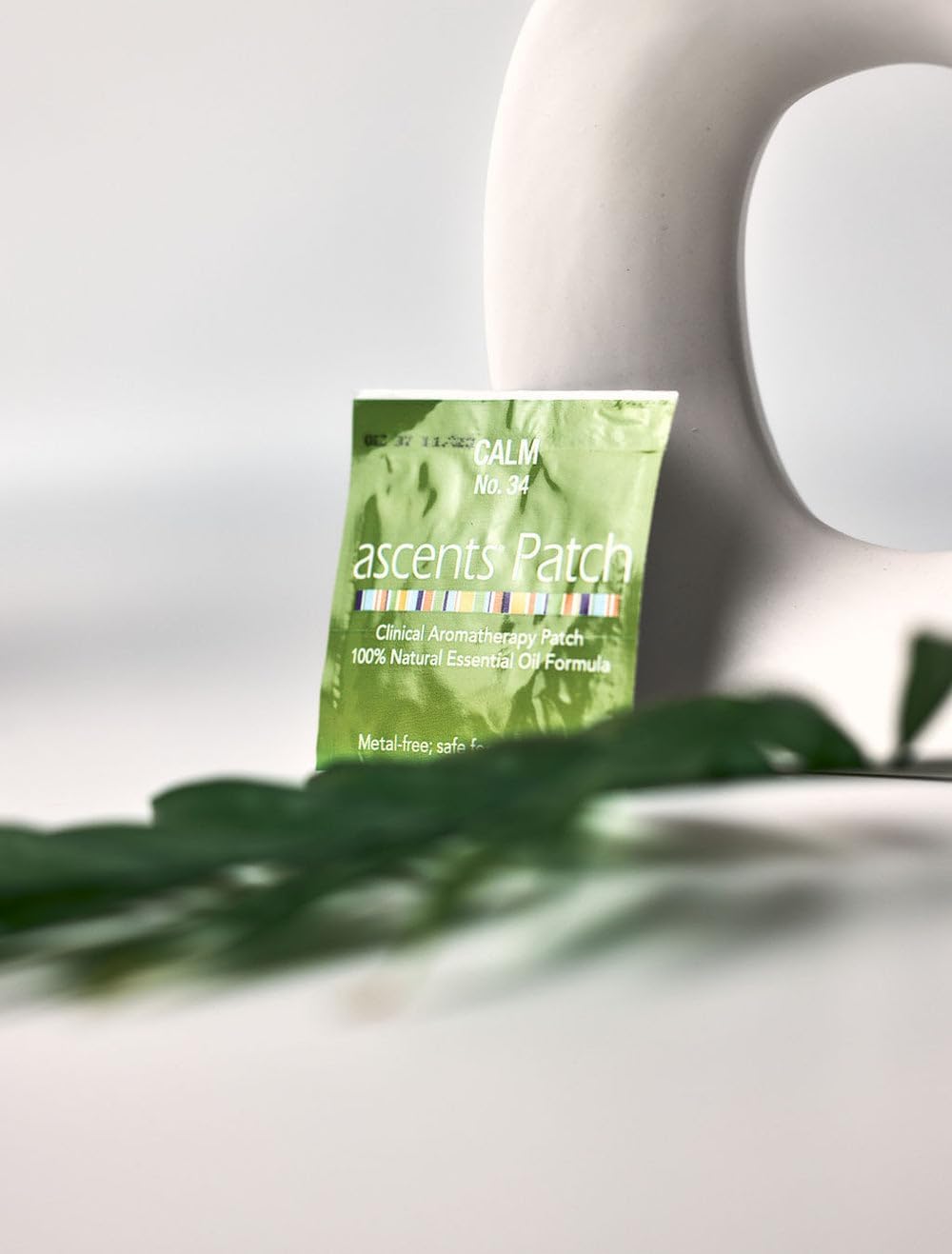 Calm No. 34 Patche for Stress Relief | Essential Oil Blend Natural Aromatheraphy Stickers | Non-Metallic Safe for MRI, Easy Peel and Stick Aroma Calming Patch,50 Patches Pack