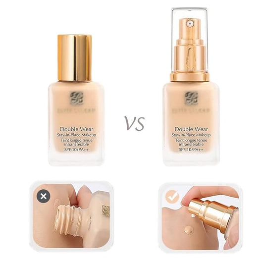 Chris.W 2Pack Foundation Pump for Estee Lauder Double Wear Foundation(Gold)