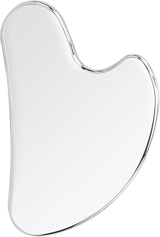 Stainless Steel Gua Sha Facial Tools Heart Shaped Guasha for Face Metal Gua Sha Tighten Skin Massage Guasha Beauty Tool for Body Eyes Neck