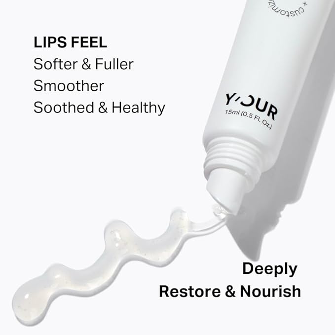 Y’OUR Intensive Lip Balm | Overnight Lip Mask: Lightweight & Comforting with Natural Shea Butter & Rosehip Oil; Extreme Moisturizer for Dry Lips. Paraben & Silicon-Free. Made in USA. 15ml (0.5 oz.)