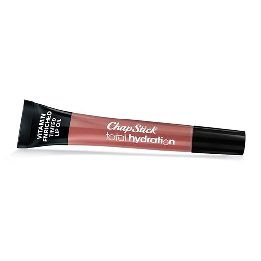 ChapStick Total Hydration Vitamin Enriched Blushed Bronze Tinted Lip Oil Tube, Lip Care - 0.24 Oz