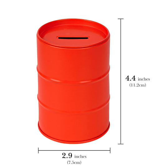 Linkidea Safety Razor Blade Disposal Container Box, Metal Razor Disposal Case Safe Bank for Storing Used Wasted Blades (Red)