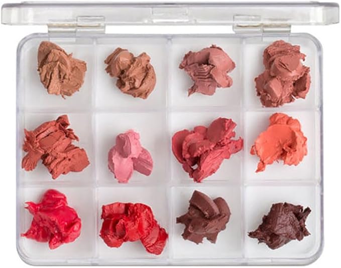 Viking Jack, Empty Makeup Palette Case made for Depotting Makeup/Creams into a Transparent Container, 12 Sections