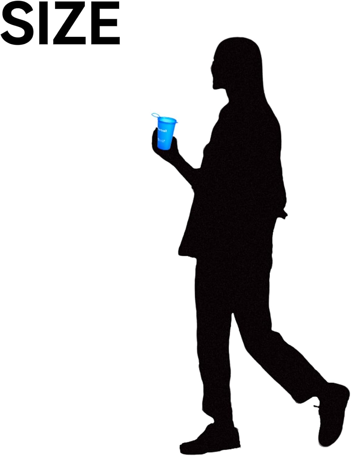 200 ml/6.8 oz-2Pack-Collapsible Cup TPU Running Water Cup Ultralight Protable with Carabiner for Backpacking,Running,Climbing,Camping,Party-BPA Free,Blue