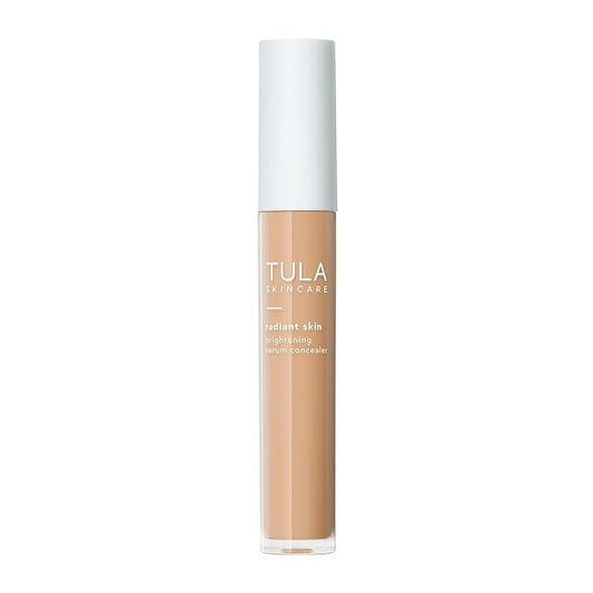 TULA Skin Care Radiant Skin Brightening Serum Concealer - Conceals Dark Circles & Discoloration, Longwearing & Crease-Resistant, Brightens the Appearance of Skin Over Time, Shade 125, 0.18 fl oz.