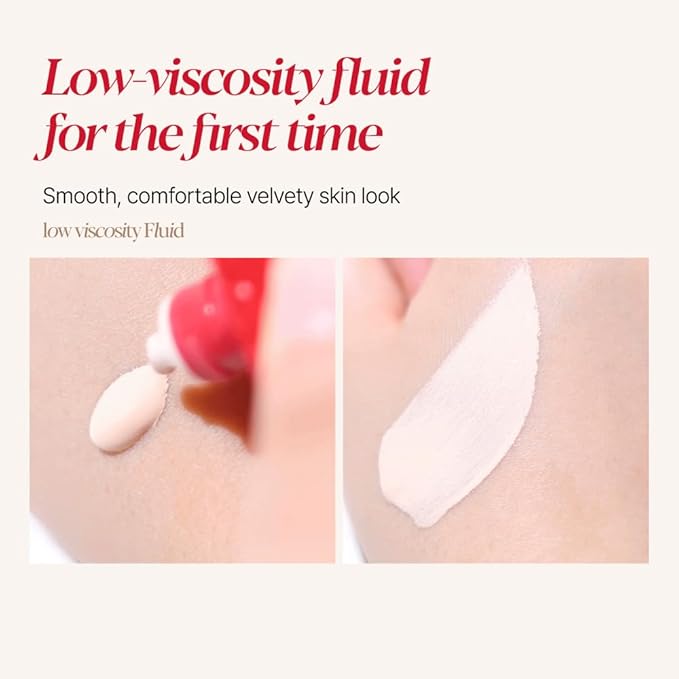 Espoir Be Velvet Fluid Foundation #20 Vanilla 1.05oz | Luxurious Velvet Finish | Thin, Dense Coverage Matte Foundation | Long-Lasting Hydrated Radiance Liquid Foundation | Korean makeup Foundation