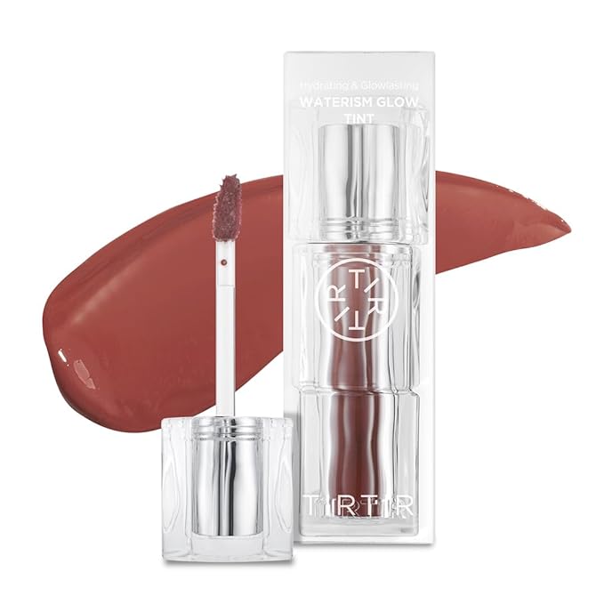 TIRTIR Waterism Tinted Lip Gloss #05 Scotch Shot, 0.14 Fl Oz – Kiss Ready Lipgloss, 12H Long Lasting Non Sticky Natural Tinted Glow Korean Multiuse Cheek and Lip Tint for Women gift