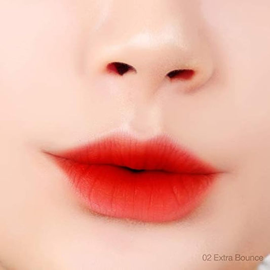 BBIA Last Velvet Lip Tint - Soft & Creamy Matte Finish Lip Stain, Blur Effect with Velvety Texture, Long-Lasting, High Pigment, Lightweight, Non-Drying, Korean Lip Makeup (02 EXTRA BOUNCE)
