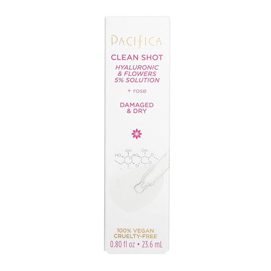 Pacifica Clean Shot Hyaluronic and Flowers 5 Percent Solution Unisex 0.8 oz