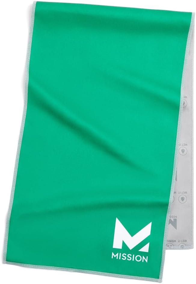 MISSION Original Cooling Towel - Soft, Durable Microfiber - Cools Up to 2 Hours - UPF 50 Sun Protection - Machine Washable