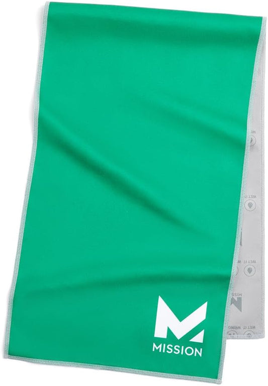 MISSION Original Cooling Towel - Soft, Durable Microfiber - Cools Up to 2 Hours - UPF 50 Sun Protection - Machine Washable