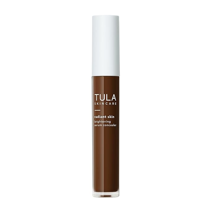 TULA Skin Care Radiant Skin Brightening Serum Concealer - Conceals Dark Circles & Discoloration, Longwearing & Crease-Resistant, Brightens the Appearance of Skin Over Time, Shade 190, 0.18 fl oz.