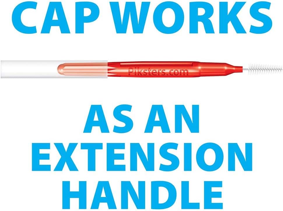 Piksters Interdental Brushes, Size 4, Red Handle