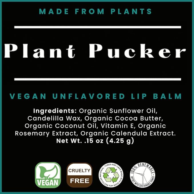 Vegan Lip Balm (3-Pack) (Unflavored)