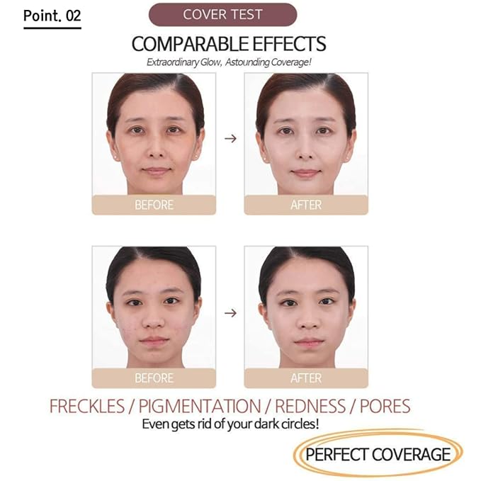 MIBA Ionized Calcium Foundation Double Cushion RX Refill 25 g / 0.88 oz (No 21) Big Cushion SEASON 2