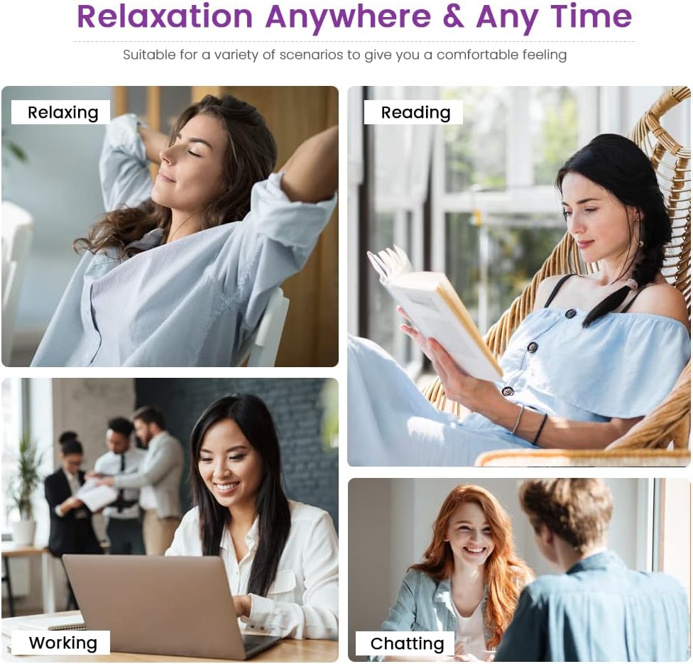 Heating Pad Microwavable with Washable Cover, 8 x 12 Multipurpose Microwave Heating Pad for Neck and Shoulders, Moist Heat Bean Bag Warm Compress for Knee, Muscles, Joints, Wrist (Dark Purple)