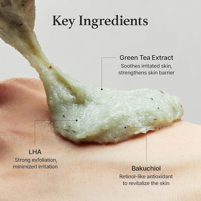 Salicylic Acid, Green Tea + LHA Deep Pore Rice Cake Cleanser – Deep Pore Cleansing, Acne Face Wash, Blackhead Remover, 5.07 fl oz
