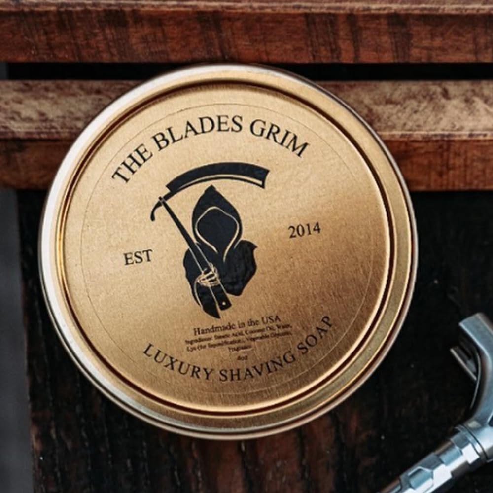 – Luxury Shave Soap, Handmade in the USA (Smolder, 4oz)