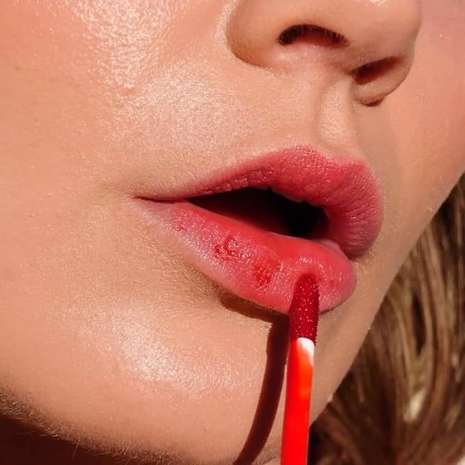 Ere Perez - Natural Beetroot Cheek + Lip Tint | Water-Resistant, Long-Lasting, Hydrating, Vibrant | Blue Agave, Rosehip Oil + Vitamin E | Vegan, Cruelty-Free, Clean Beauty (Joy-Red)