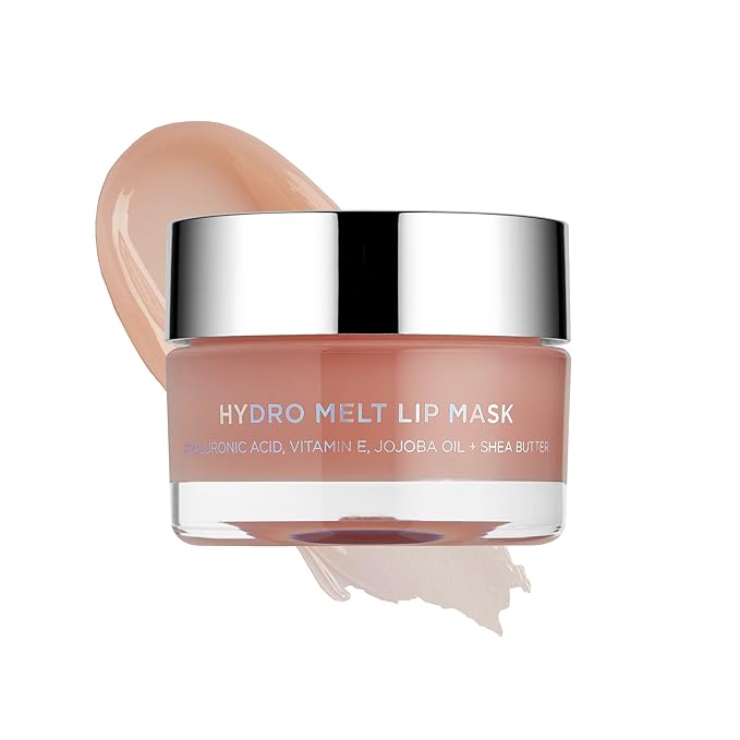 Sigma Beauty Hydro Melt Lip Mask - Hush - Lip Sleep Mask or Day Mask - Plumps, Hydrates and Adds Shine - Leave On Lip Mask with Hyaluronic Acid, Vitamin E, Jojoba oil, and Shea Butter