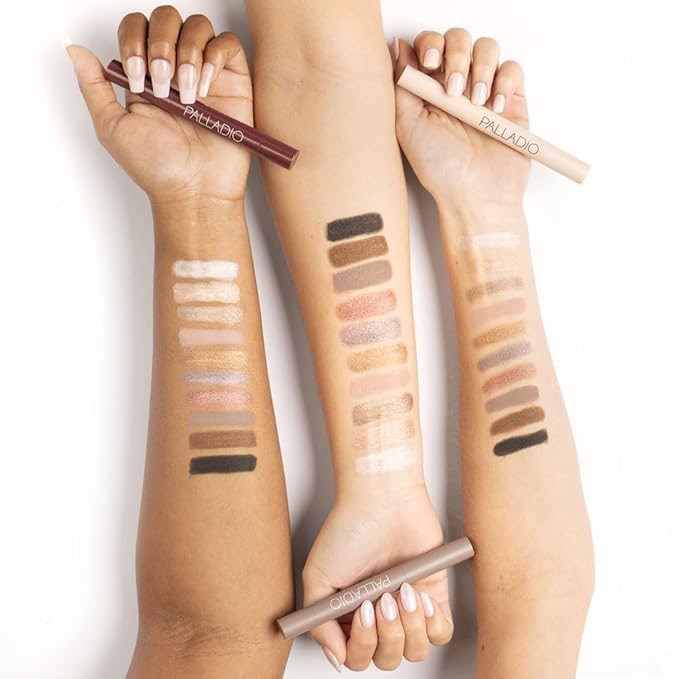 Palladio Waterproof Eyeshadow Stick with Blending Sponge, Long Lasting & Effortless Application, Smudge Free & Crease Proof Formula, Matte & Shimmer Shades, Buildable Eye Shadow (Matte Rose)