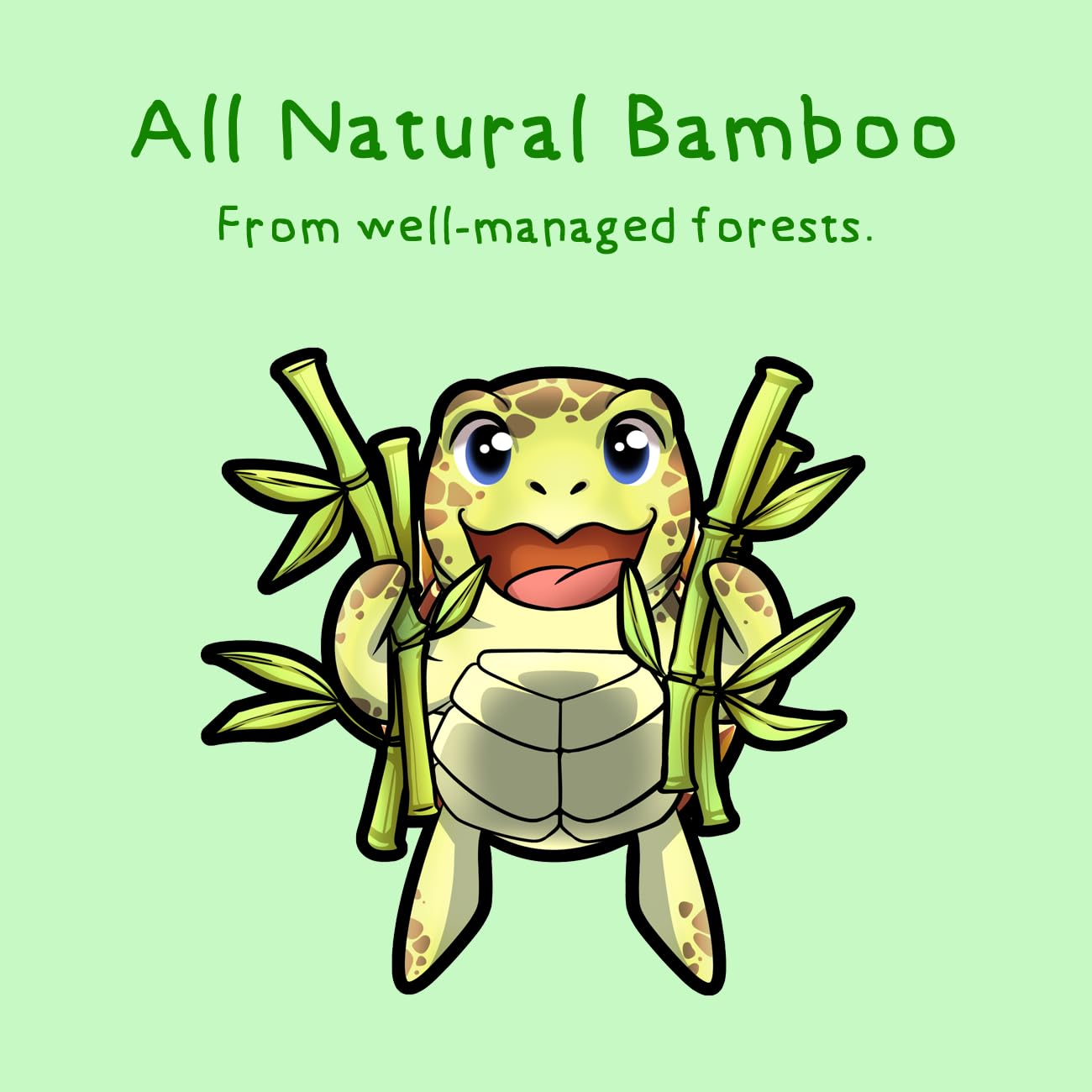 Sea Turtle Bamboo Cotton Swabs, Baby Safety Rim (100 Count) - Vegan, Eco Friendly, Organic, Double Tips, Plastic Free Wooden Ear Sticks, All Natural 100% Biodegradable Cotton Buds