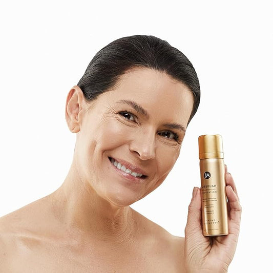Jerome Alexander Airbrush Foundation Ultra Hydrating, Spray Foundation Makeup with 2x the Active Ingredients, Ultra-Light, Buildable, Full Coverage Formula (Warm Medium)