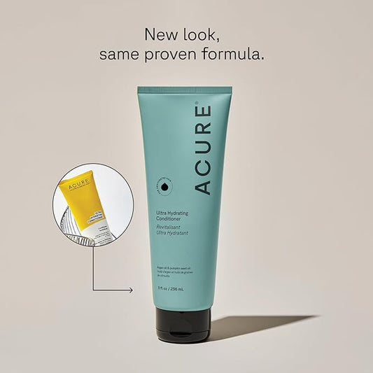 Ultra Hydrating Shampoo & Conditioner Duo - 100% Vegan - With Argan Oil & Pumpkin - Ultra Moisturizing - 8 Fl Oz (Pack of 2)