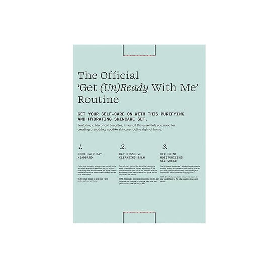 Versed Everyday Clean Routine Travel Essentials 3-Piece Skincare Set - Dew Point Gel Cream (2 fl oz), Good Hair Day Black Headband & Day Dissolve Cleansing Balm (2.3 oz) - Non-Toxic + Vegan