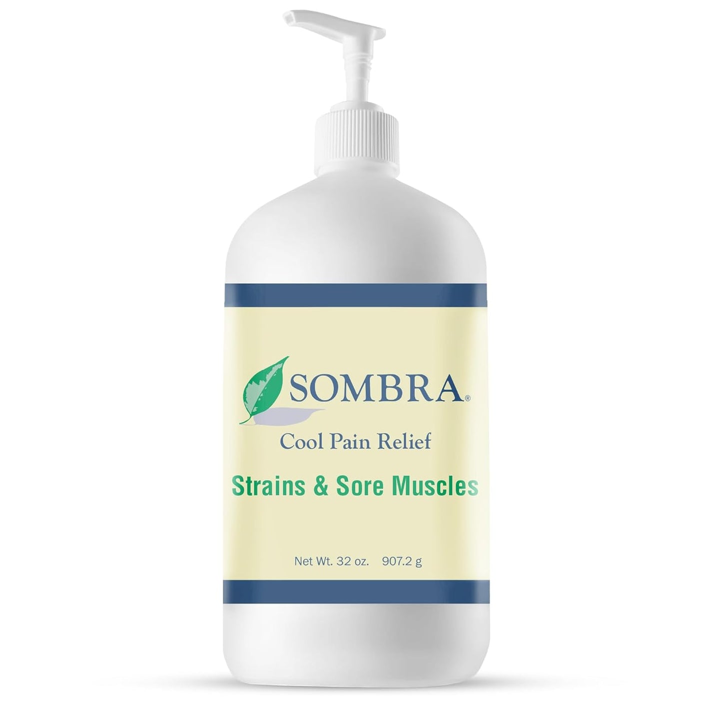 Sombra Original Cool Therapy Gel Cold Pain Relief for Swelling, Growing Pains, Soreness, Post-Workout, Vegan Formula Free of Artificial Fragrances, Dyes, NSAID, Wax, Petroleum, Alcohol - 32oz Pump