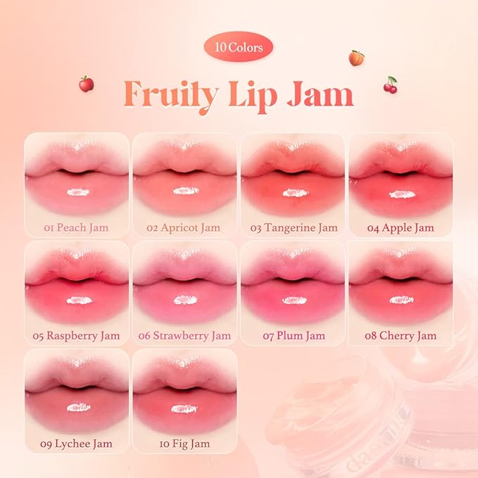 dasique Fruity Lip Jam (#05 Raspberry Jam) | High-shine finish | Moisturizing | Vegan, Cruelty Free | Lip Balm
