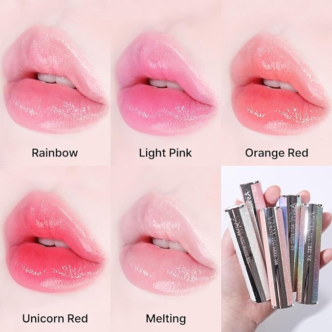 Rainbow Honey Lip Balm (+4 colors) Color-Changing, Non-Sticky, K-beauty, Korea Olive Young Awards Winner, High-Shine,Comfortable, tinted Lipbalm, moisturize with Manuka Honey