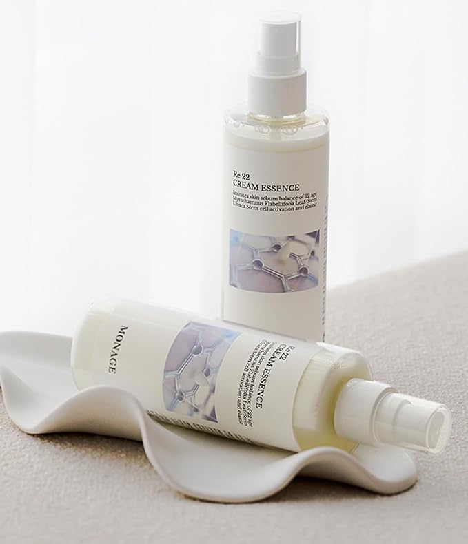 Re 22 Cream Essence – Korean Skin Care All-in-One Hydrating Spray with Resurrection Plant & Sea Lettuce Stem Cells for Youthful, Balanced Skin – Relaxing Gifts, 150ml / 5.07 fl. oz