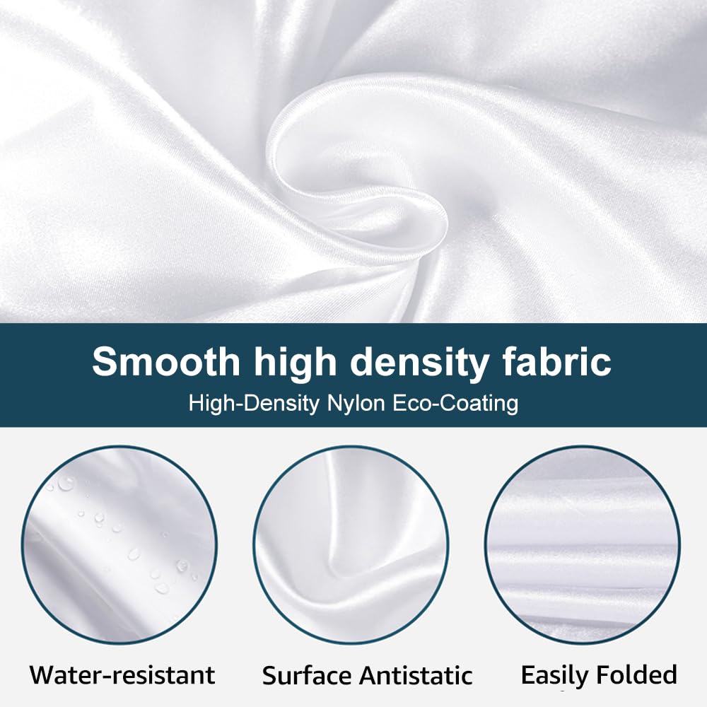 Beard Bib Beard Apron, Beard Bib Hair Catcher for Men Shaving, Non-Stick Beard Bib Apron for Men with Strong Suction Cups, Gifts for Men Husband, Grooming Kit for Men - White