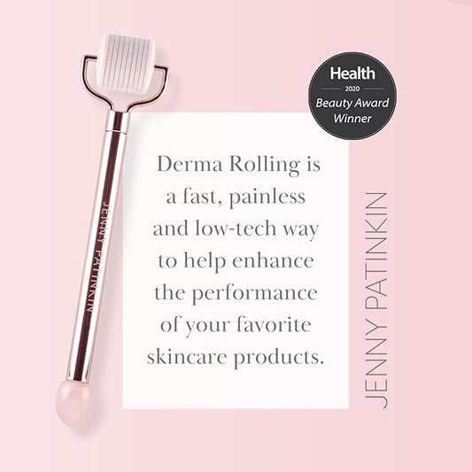 Rose On Rose Derma Roller by Jenny Patinkin