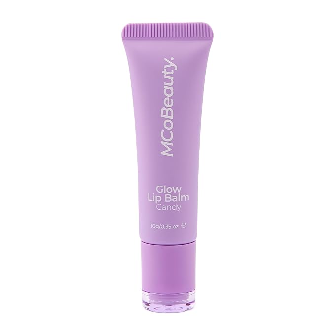 MCoBeauty Glow Lip Balm, Candy, Nourishing Tint for Luscious Lips, Vegan, Cruelty Free Cosmetics