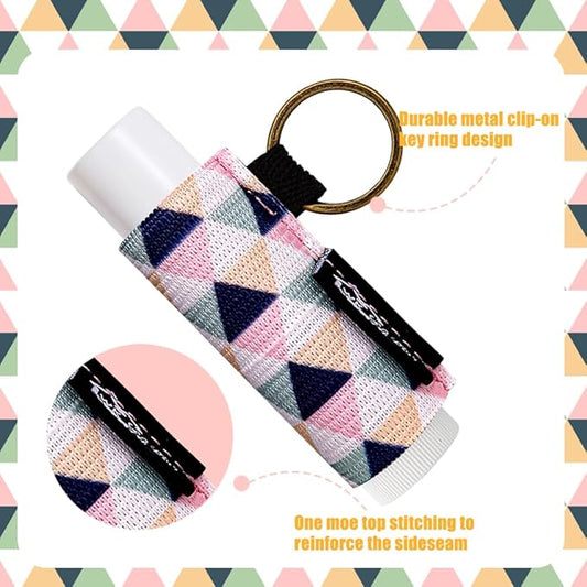 WK IEASON Lip Balm Holder Keychain Bulk Chapstick Holder Key chain