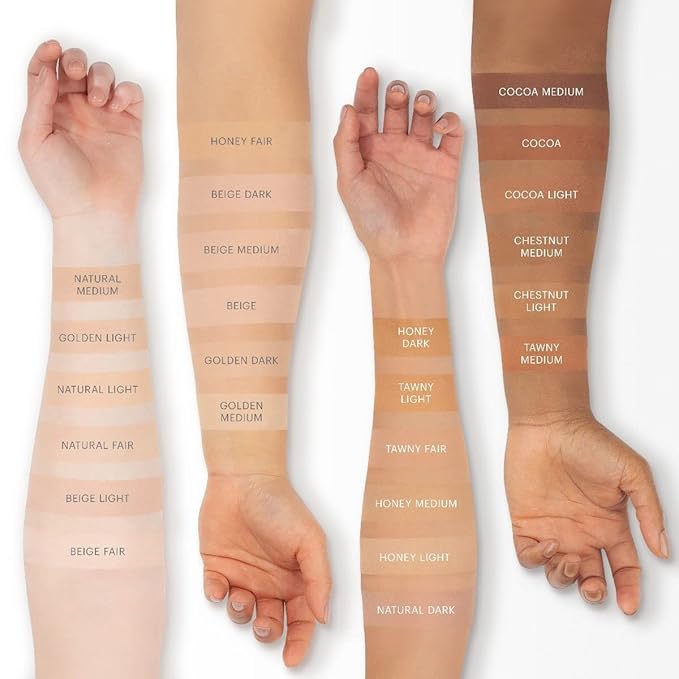 Glo Skin Beauty Pressed Base Powder Foundation Makeup (Chestnut Light) - Flawless Coverage for a Radiant Natural, Second-Skin Finish