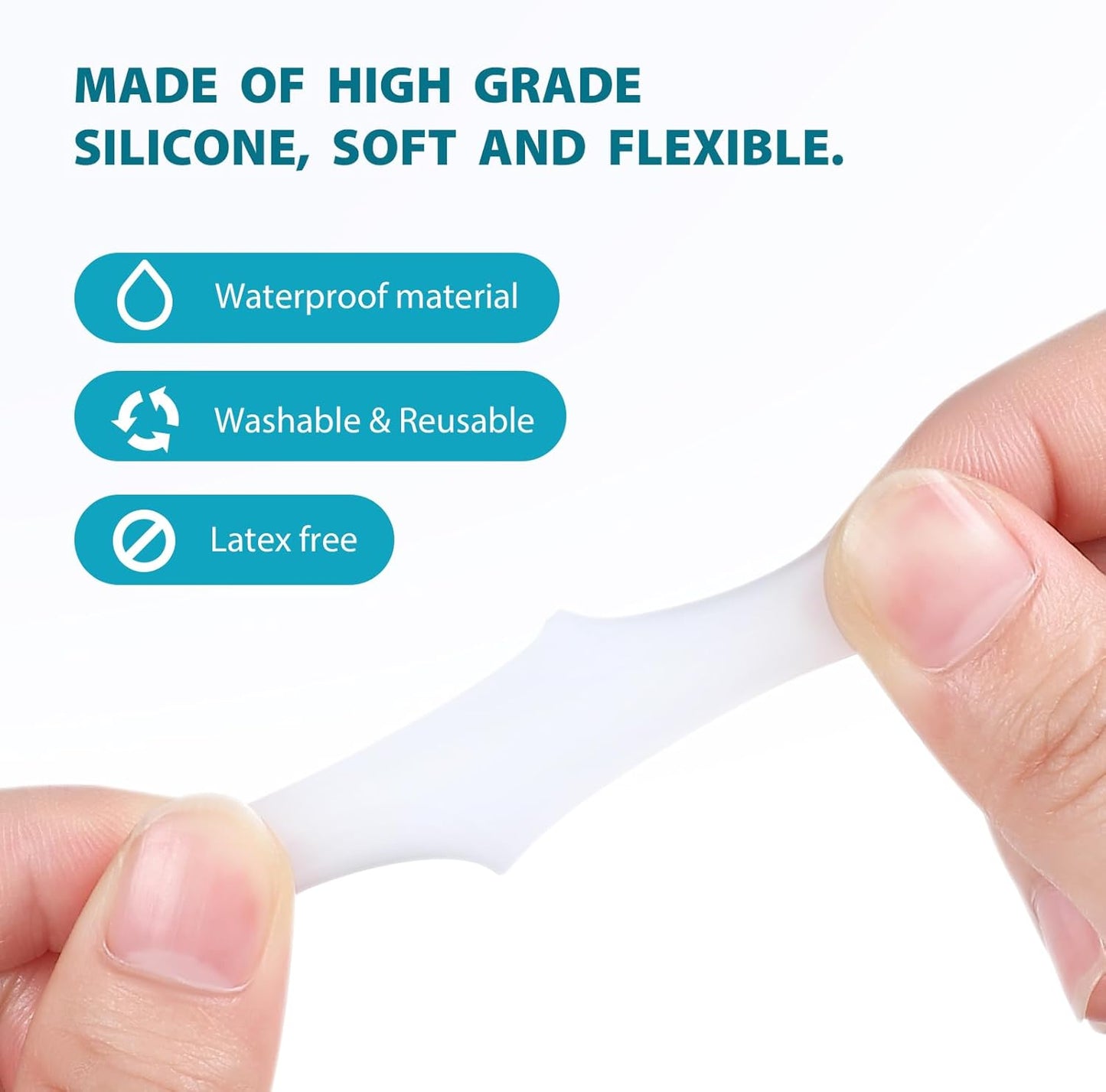 Povihome Pinky Toe Sleeves Protectors - 12 Pack Small Gel Corn Protectors - Protect Toe from Rubbing, Ingrown Toenails, Calluses, Blisters - Toe Cushions for Pain Relief (Small Size, White)