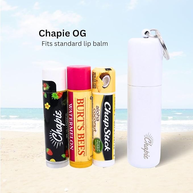 OG | Vacuum Insulated Lip Balm Keychain Holder, Prevents Melting & Messes | 3-Pack (Bubble Gum)