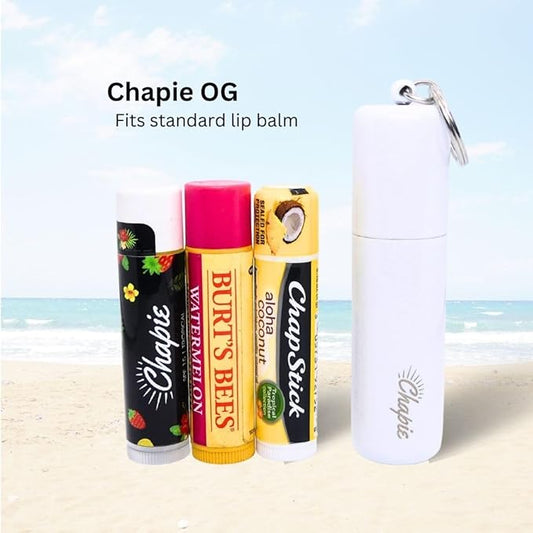 OG | Vacuum Insulated Lip Balm Keychain Holder, Prevents Melting & Messes | 3-Pack (Tropics)