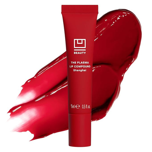 U Beauty The PLASMA Tinted Lip Compound - Anti-Aging & Anti-Wrinkle Lip Gloss, Hyaluronic Acid, Shea Butter & Peptides for Hydration & Plumping, Shanghai - 15 mL