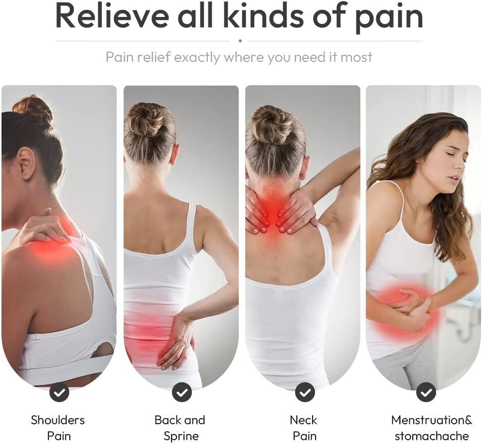 Microwavable Heated Neck Wrap Warmer and Shoulder Weighted Heating Pad Microwave for Hot and Cold Compress