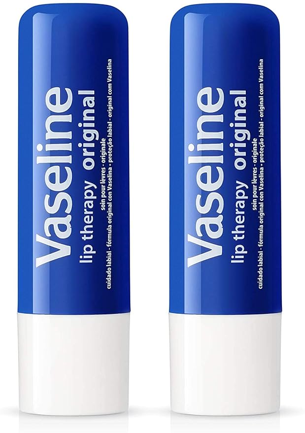 Vaseline Lip Therapy Stick with Petroleum Jelly Gift Set Includes Original, Rosy Lips and Aloe, 6 Count