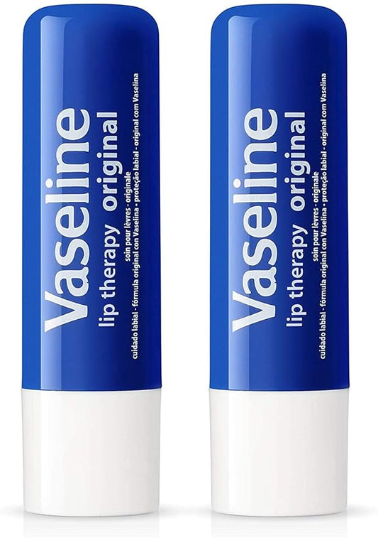 Vaseline Lip Therapy Stick with Petroleum Jelly Gift Set Includes Original, Rosy Lips and Aloe, 6 Count