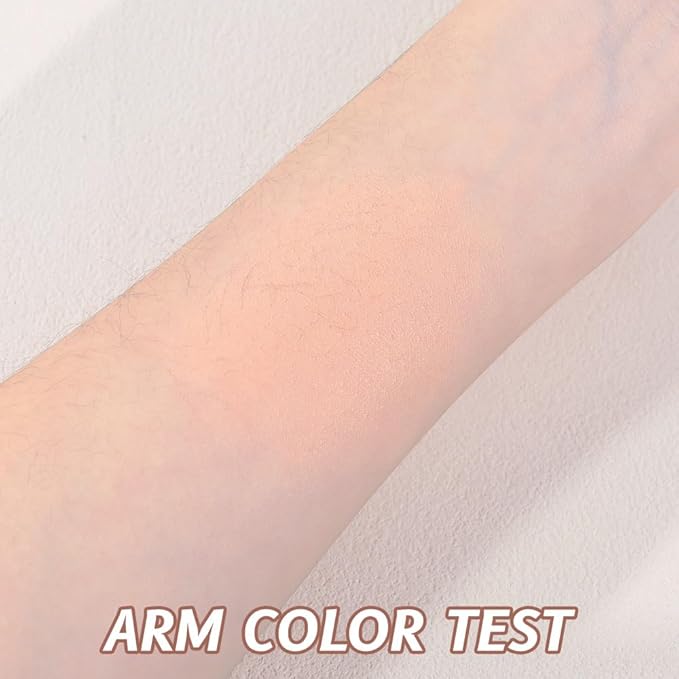 Single Mini Pressed Eyeshadow Makeup Palette, Nude Skin Color Sparkle Shimmer Glitter Monochrome Cream Eye shadows Palette Brightener Makeup for Older Women, Pigmented Waterproof 02#