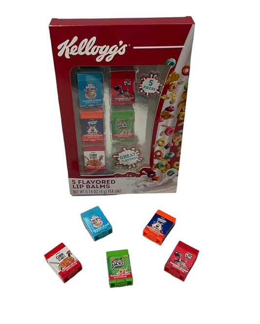 Taste Beauty 5-Piece Kelloggs Cereal Flavored Lip Balm Vending Machine Set