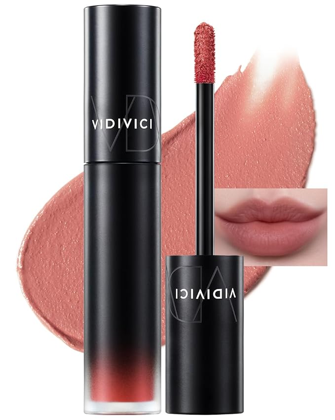 VIDIVICI Millennial Velvet Lip Tint - Thin, Comfortable & Long-Lasting Wear with Matte Finish - Seamless, Rich and Vibrant Shade - Moisture-Filled & Lightweight Texture, 0.15 fl.oz. (02 WHISPER CORAL)